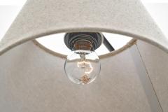 Brass and Black Lacquered Metal Wall Lamp Denmark ca 1950s - 4806387