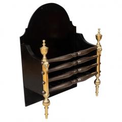 Brass and Cast Iron Fireplace Grate - 4231748