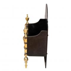Brass and Cast Iron Fireplace Grate - 4231752