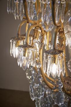 Brass and Crystal Moscow Chandelier 1960s - 4510503