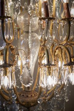 Brass and Crystal Moscow Chandelier 1960s - 4510505