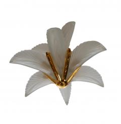 Brass and Frosted Glass Hollywood Regency Art Deco Slip Shade Chandelier - 4286456