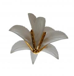 Brass and Frosted Glass Hollywood Regency Art Deco Slip Shade Chandelier - 4286459
