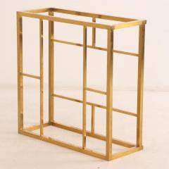 Brass and Glass Coffee Table Circa 1970 Convertible Console Function - 4234294