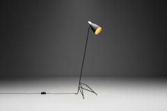 Brass and Lacquered Metal Floor Lamp Europe 1950s - 4400378