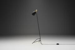 Brass and Lacquered Metal Floor Lamp Europe 1950s - 4400379