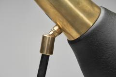 Brass and Lacquered Metal Floor Lamp Europe 1950s - 4400384