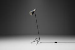 Brass and Lacquered Metal Floor Lamp Europe 1950s - 4400972