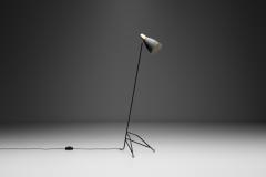 Brass and Lacquered Metal Floor Lamp Europe 1950s - 4400973