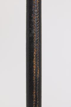 Brass and Leather Floor Lamp - 4491883