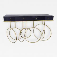 Brass and Lucite Console Table by Amparo Calderon Tapia - 333151
