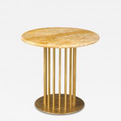 Brass and Marble Contemporary Small Side Table - 2662676