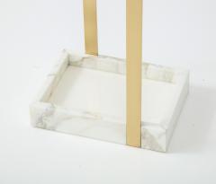 Brass and Marble Umbrella Stand by James Devlin - 2430075