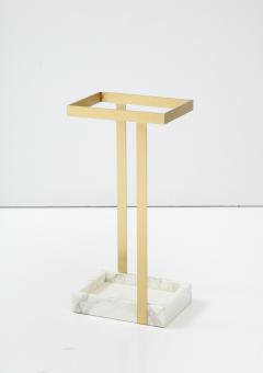 Brass and Marble Umbrella Stand by James Devlin - 2430077