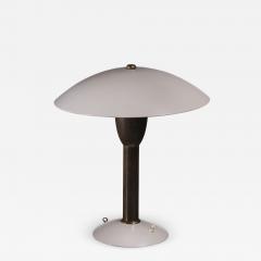 Brass and White Metal Table Lamp Italy 1950s - 2549336
