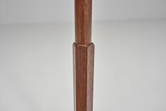 Brass and Wood Floor Lamp with Two Adjustable Arms Europe Mid 20th Century - 4779668