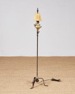 Brass and Wrought Iron Floor Lamp - 4155212