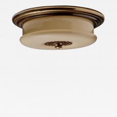 Brass and glass ceiling lamp - 4413014
