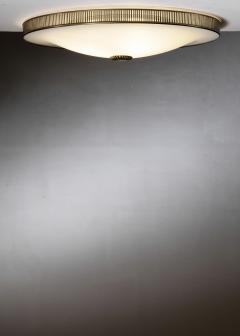 Brass and glass ceiling lamp - 4466893