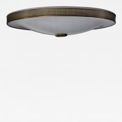 Brass and glass ceiling lamp - 4467009