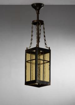 Brass and glass lantern - 4752071