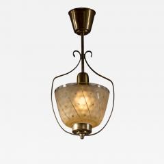 Brass and glass pendant - 4426373