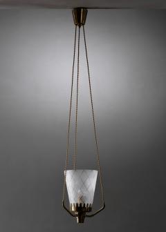 Brass and glass pendant - 4739313