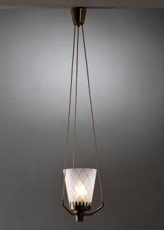 Brass and glass pendant - 4739314