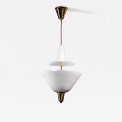 Brass and glass pendant - 4809916