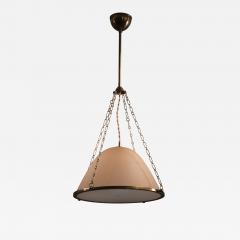 Brass and glass pendant lamp - 3590705