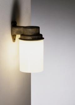 Brass and glass wall lamp - 4588500