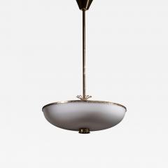 Brass and opaline glass pendant - 4121141