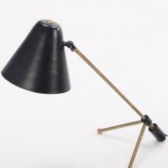 Brass and painted iron table lamp circa 1960 - 3717625