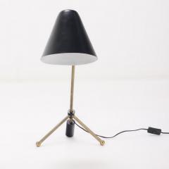 Brass and painted iron table lamp circa 1960 - 3717627