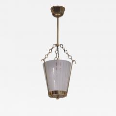 Brass and striped glass pendant - 3244225