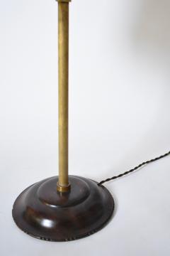 Brass and wood viennese secession lamp 1910s  - 4695767