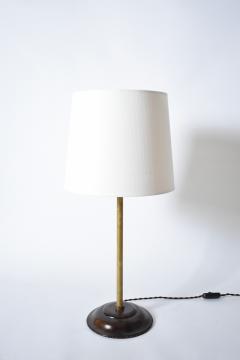 Brass and wood viennese secession lamp 1910s  - 4695769