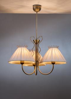 Brass chandelier with 3 arms - 3596417