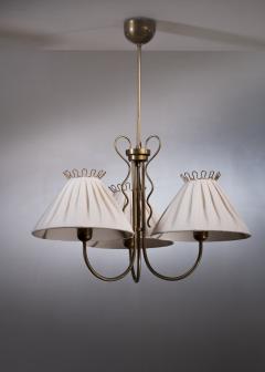 Brass chandelier with 3 arms - 3596418