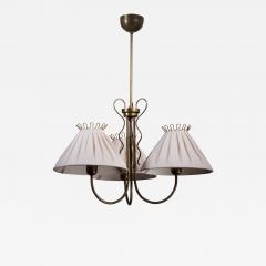 Brass chandelier with 3 arms - 3600767