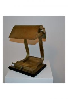 Brass desk lamp prototype created at the Ecole Boulle 1930s - 904625