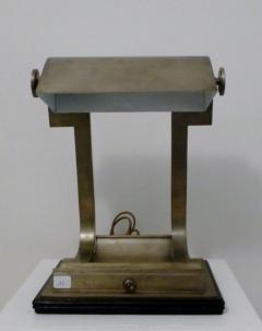 Brass desk lamp prototype created at the Ecole Boulle 1930s - 904626