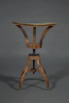 Brass inlaid rosewood center table possibly for the display of a sculpture - 4723095