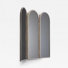 Brass triptych wall mirror - 3244230