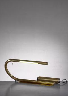 Brass tube desk lamp by Cheret - 1720041