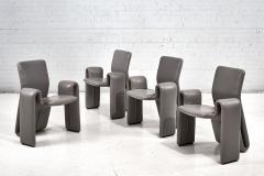 Brayton International Gray Leather Lounge Chairs 1980 - 2974582