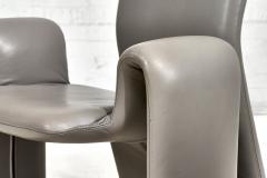 Brayton International Gray Leather Lounge Chairs 1980 - 2974587