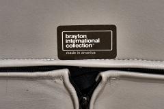 Brayton International Gray Leather Lounge Chairs 1980 - 2974590