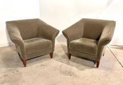 Brayton International Mohair Club Chairs 1999 - 4013711