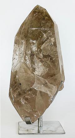 Brazilian Chlorite Garden Quartz Crystal Weighing 19lbs on Custom Made Stand - 4214851